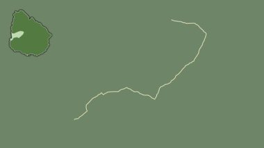 Rio-Negro, Uruguay, çıkarılmış ve izole edilmiş. Uydu