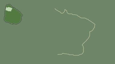 Salto, Uruguay, boşaltılmış ve izole edilmiş. Uydu