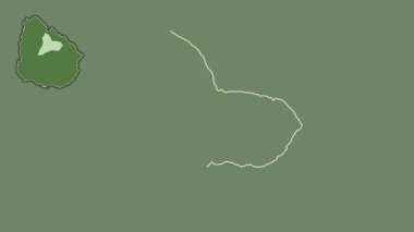 Tacuarembo, Uruguay, çıkarılmış ve izole edilmiş. Uydu