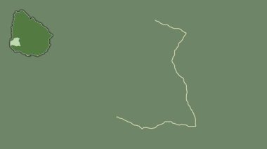 Soriano, Uruguay, dışlanmış ve izole edilmiş. Uydu