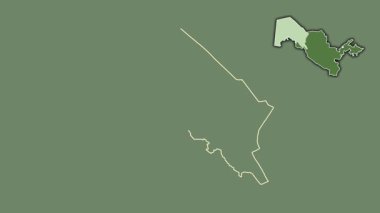 Karakalpakistan, Özbekistan, boşaltılmış ve izole edilmiş. Uydu