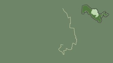 Navoi, Özbekistan, dışlanmış ve izole edilmiş. Uydu