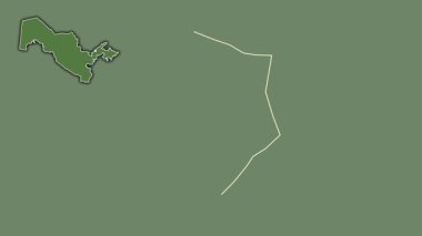 Taşkent City, Özbekistan, boşaltılmış ve izole edilmiş. Uydu