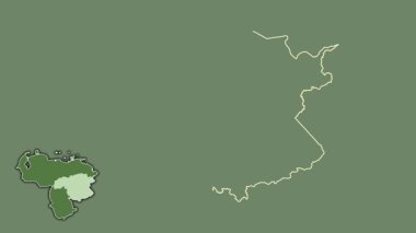 Bolivar, Venezuela, soyutlanmış ve soyutlanmış. Uydu