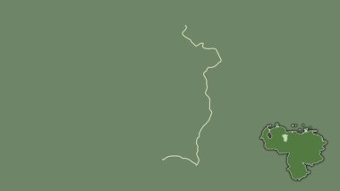 Cojedes, Venezuela, soyutlanmış ve soyutlanmış. Uydu