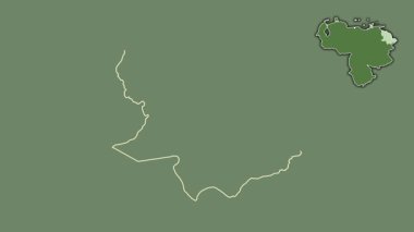 Delta Amacuro, Venezuela, dışlanmış ve izole edilmiş. Uydu