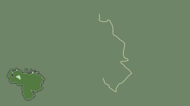 Portuguesa, Venezuela, soyutlanmış ve soyutlanmış. Uydu