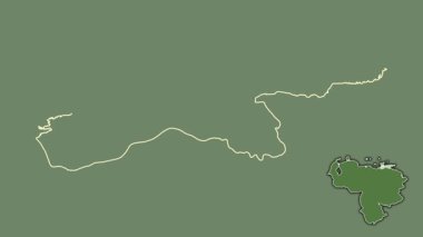 Sucre, Venezuela, soyutlanmış ve soyutlanmış. Uydu