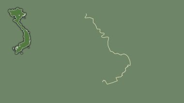 Bir Giang, Vietnam, dışlanmış ve izole edilmiş. Uydu