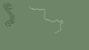 Bac Lieu, Vietnam, çıkarılmış ve izole edilmiş. Uydu