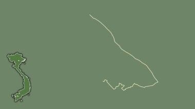 Can Tho, Vietnam, dışlanmış ve izole edilmiş. Uydu