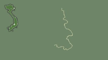 ak Nong, Vietnam, çıkarılmış ve izole edilmiş. Uydu