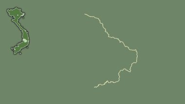 ak Lak, Vietnam, boşaltılmış ve izole edilmiş. Uydu