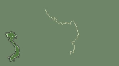 ien Bien, Vietnam, çıkarılmış ve izole edilmiş. Uydu