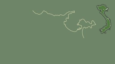 Bir Nang, Vietnam, çıkarılmış ve izole edilmiş. Uydu