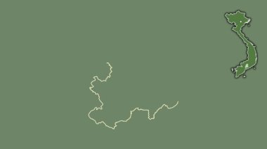 Long Nai, Vietnam, dışlanmış ve izole edilmiş. Uydu