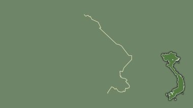 Long Thap, Vietnam, çıkarılmış ve izole edilmiş. Uydu