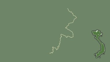 Ha Giang, Vietnam, dışlanmış ve izole edilmiş. Uydu