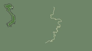 Hai Duong, Vietnam, uzak ve tecrit edilmiş. Uydu