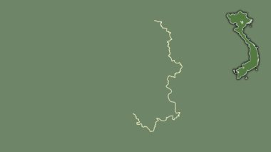 Ha Noi, Vietnam, soyutlanmış ve dışlanmış. Uydu