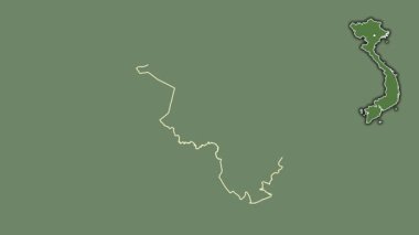 Ho Chi Minh, Vietnam, çıkarılmış ve izole edilmiş. Uydu