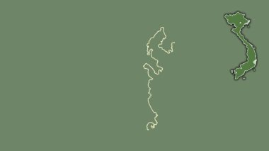 Khanh Hoa, Vietnam, çıkarılmış ve izole edilmiş. Uydu