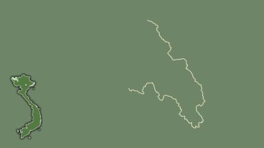 Lai Chau, Vietnam, dışlanmış ve izole edilmiş. Uydu