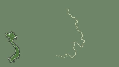 Lao Cai, Vietnam, dışlanmış ve izole edilmiş. Uydu