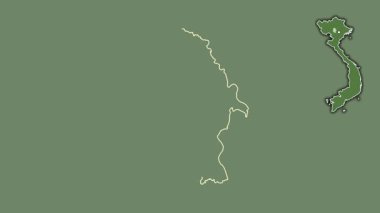 Phu Tho, Vietnam, çıkarılmış ve izole edilmiş. Uydu