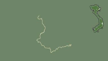 Phu Yen, Vietnam, çıkarılmış ve izole edilmiş. Uydu