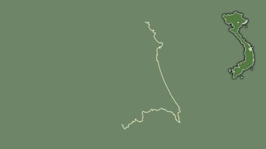 Quang Ngai, Vietnam, dışlanmış ve izole edilmiş. Uydu