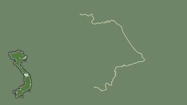 Quang Nam, Vietnam, dışlanmış ve izole edilmiş. Uydu