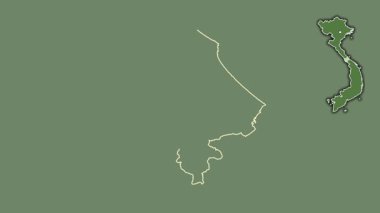 Quang Tri, Vietnam, çıkarılmış ve izole edilmiş. Uydu