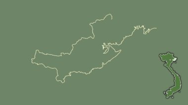 Quang Ninh, Vietnam, dışlanmış ve izole edilmiş. Uydu