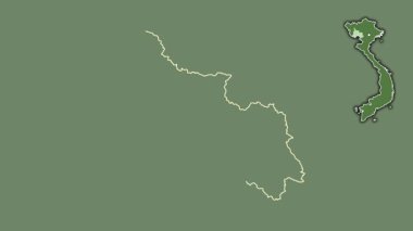 Son La, Vietnam, sürülmüş ve izole edilmiş. Uydu