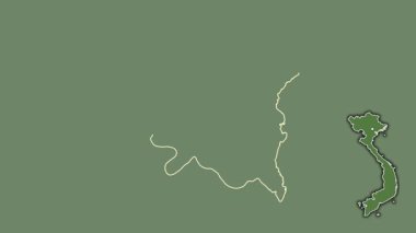 Tayland Binh, Vietnam, çıkarılmış ve izole edilmiş. Uydu