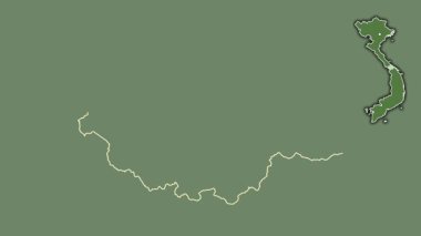 Thua Thien - Hue, Vietnam, kaçırılmış ve izole edilmiş. Uydu