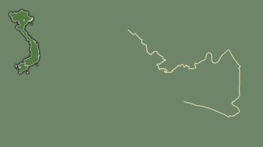 Tien Giang, Vietnam, dışlanmış ve izole edilmiş. Uydu