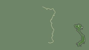 Tuyen Quang, Vietnam, dışlanmış ve izole edilmiş. Uydu