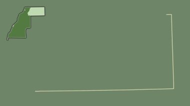 Es Semara, Batı Sahra, boşaltılmış ve izole edilmiş. Uydu