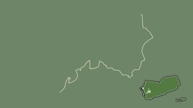 Dhamar, Yemen, çıkarıldı ve izole edildi. Uydu