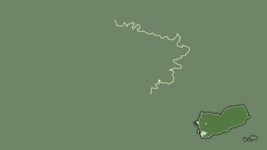 Ta 'izz, Yemen, soyutlanmış ve soyutlanmış. Uydu