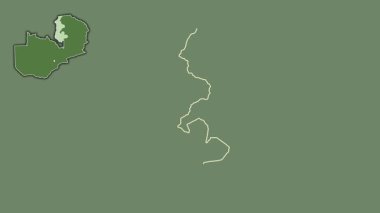 Luapula, Zambiya, çıkarılmış ve izole edilmiş. Uydu