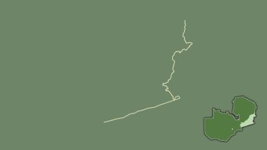 Doğu, Zambiya, çıkarılmış ve izole edilmiş. Uydu