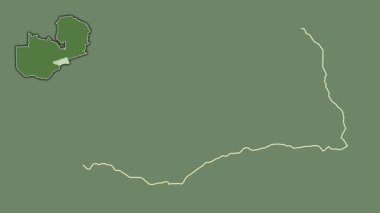 Lusaka, Zambiya, çıkarılmış ve izole edilmiş. Uydu
