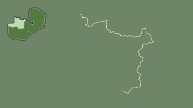 Kuzey-batı, Zambiya, çıkarılmış ve izole edilmiş. Uydu