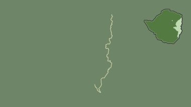 Manikür, Zimbabve, dışlanmış ve izole edilmiş. Uydu