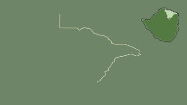 Mashonaland Merkez, Zimbabwe, çıkarıldı ve izole edildi. Uydu