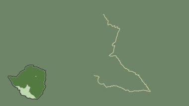 Matabeleland South, Zimbabwe, dışlanmış ve izole edilmiş. Uydu