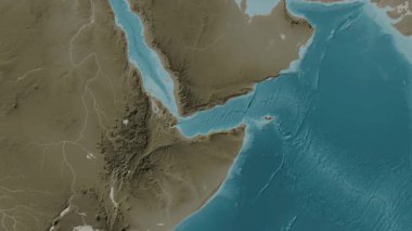 Aden Körfezi. Sepya haritası. Patterson Silindiri. Diyagram